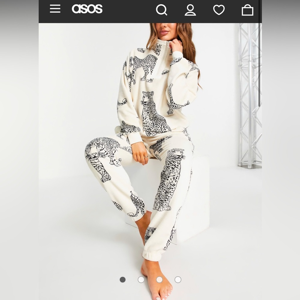 ASOS women’s leopard sweatsuit